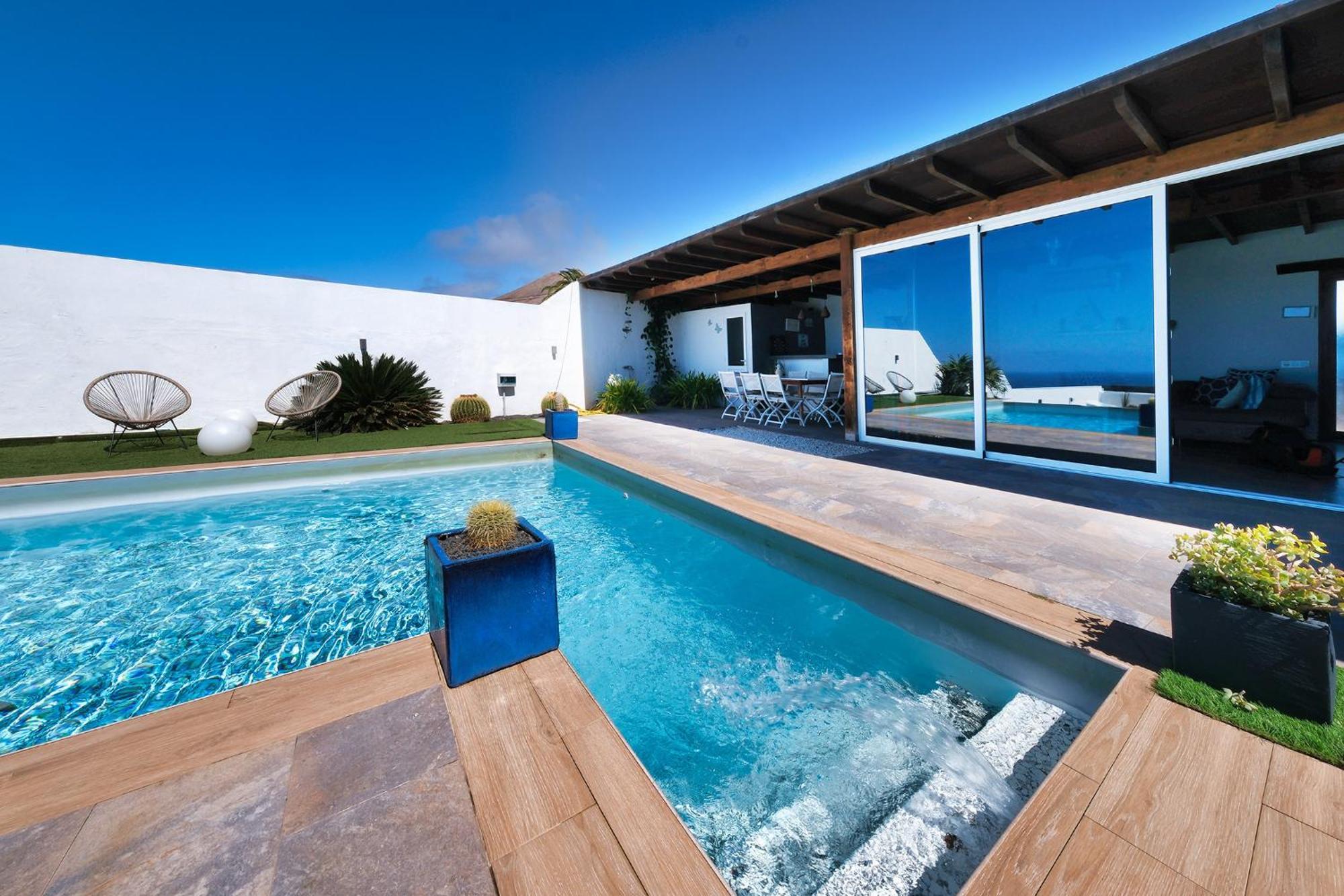 Villa Macher Piscina Y Bar Piscina Tías Eksteriør bilde