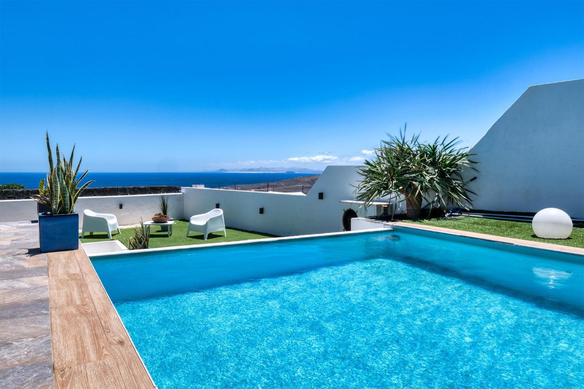 Villa Macher Piscina Y Bar Piscina Tías Eksteriør bilde