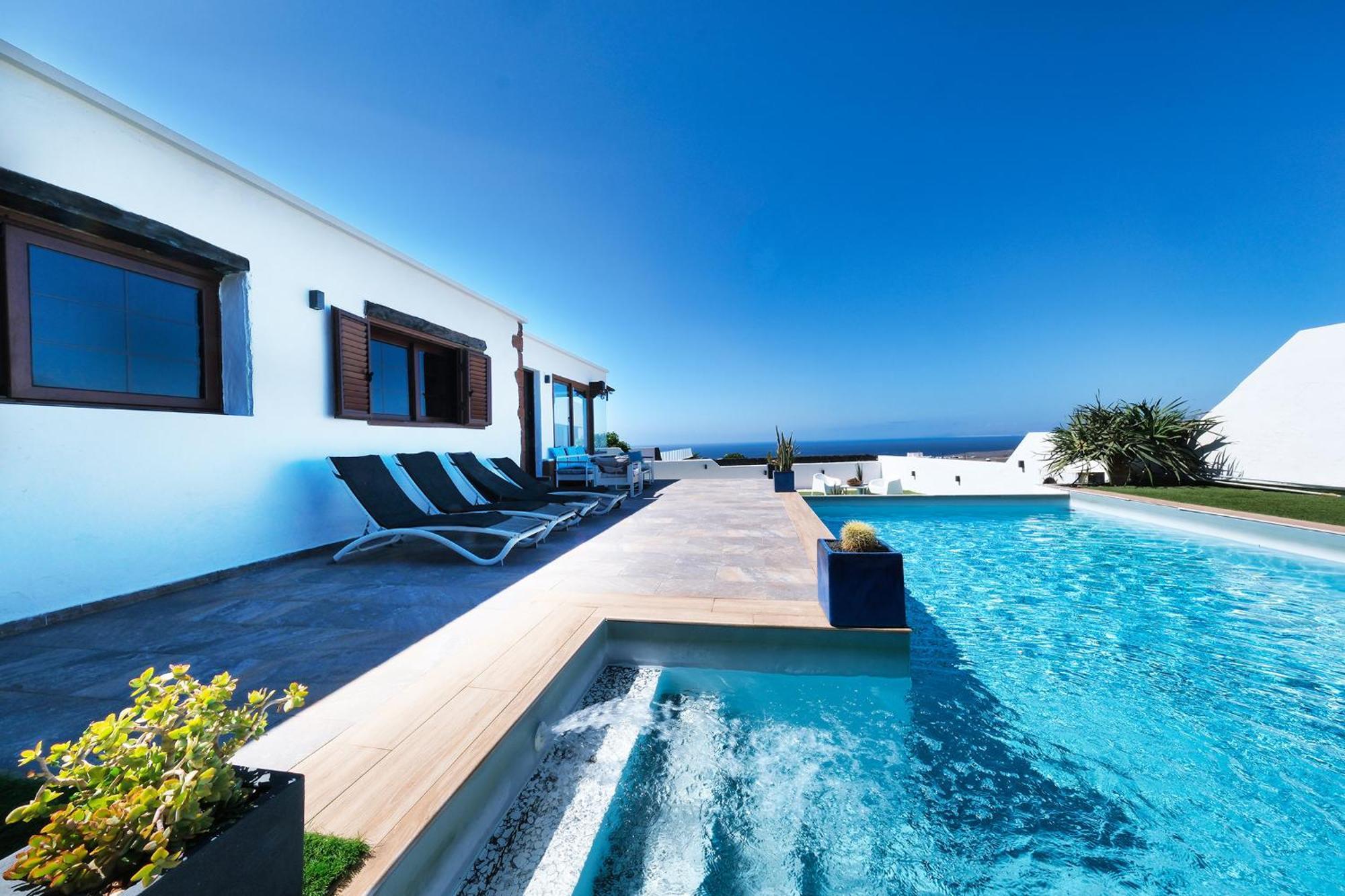 Villa Macher Piscina Y Bar Piscina Tías Eksteriør bilde